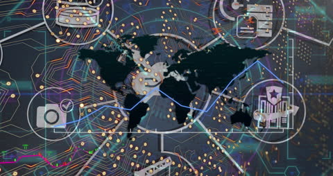 Global Cloud Computing Technology amidst Circuitry
