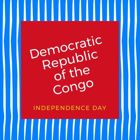 democratic republic of the congo independence day design with bold typography - Download Free Stock Templates Pikwizard.com