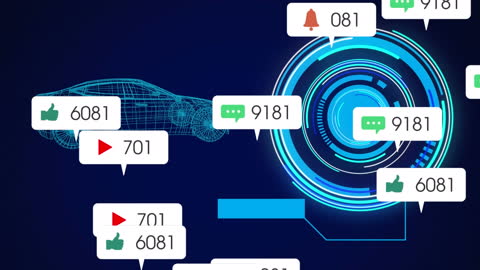 Digital Network Analytics and 3D Car Integration with Social Media Indicators