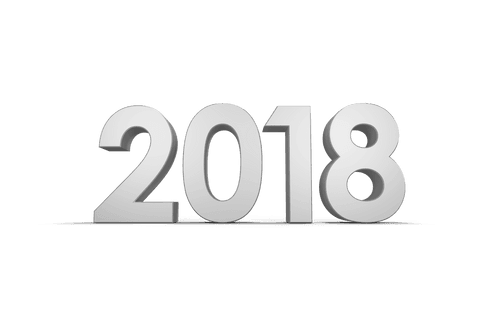 Transparent 2018 Text for Celebratory Events