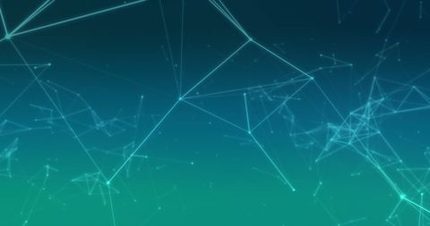 Abstract Network Connections on Green Gradient Background - Download Free Stock Images Pikwizard.com