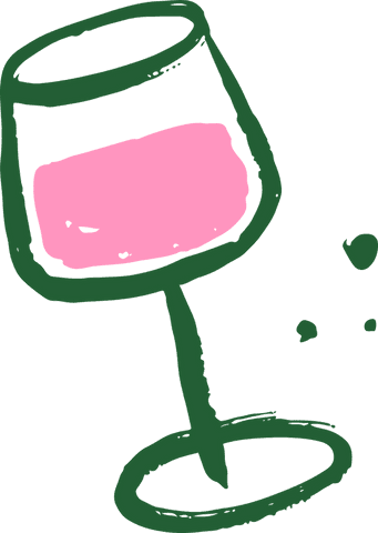 transparent flat design wine glass tilted with pink liquid illustration - Download Free Stock Videos Pikwizard.com