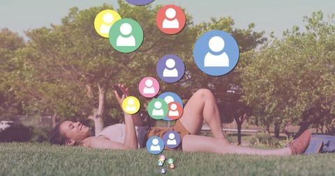 Social Media Interaction Outdoors