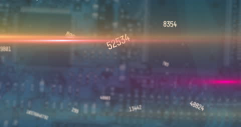 Abstract Data Visualization with Dynamic Light Trails on Circuit Board