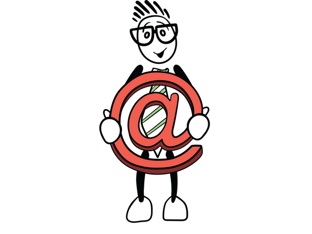 Cartoon Man Holding Transparent Red At Symbol with Glasses - Download Free Stock Videos Pikwizard.com