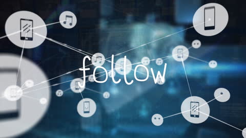 Network Connectivity Concept with Digital Services Icons