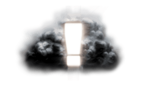 dramatic cloud exclamation mark on transparent background - Download Free Stock Videos Pikwizard.com