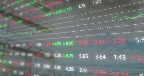 Digital Financial Stock Market Data Overlay - Download Free Stock Images Pikwizard.com