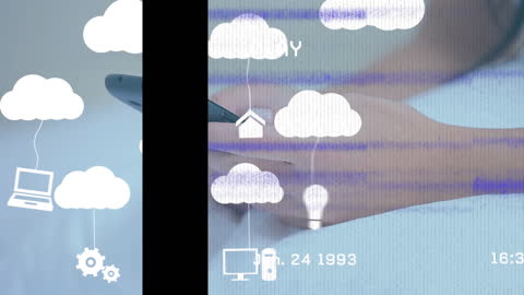 Digital Data Interface with Cloud Technology Concepts