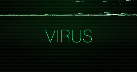 Digital Glitch Virus Cybersecurity Warning Display - Download Free Stock Images Pikwizard.com