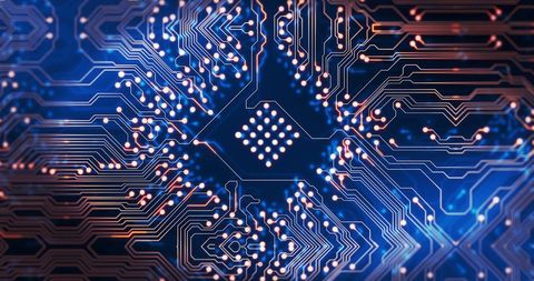 Intricate Circuit Board Design with Glowing Connections - Download Free Stock Images Pikwizard.com