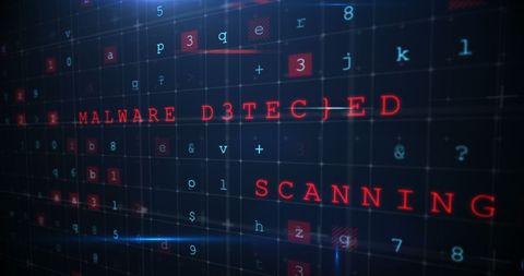 Digital Malware Detector with Warning Message - Download Free Stock Images Pikwizard.com