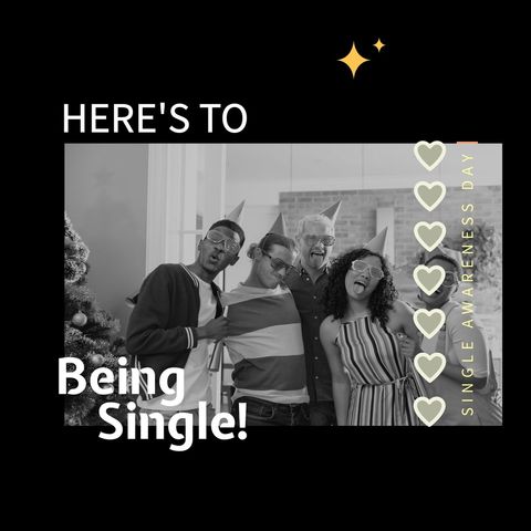 celebrating single awareness day with friends and joy - Download Free Stock Templates Pikwizard.com