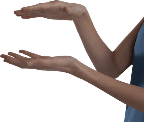 Woman's Hands in Gesturing Pose on Transparent Background - Download Free Stock Videos Pikwizard.com
