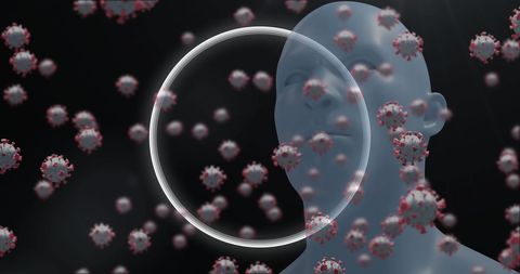 Digital human inside virtual protection from viruses