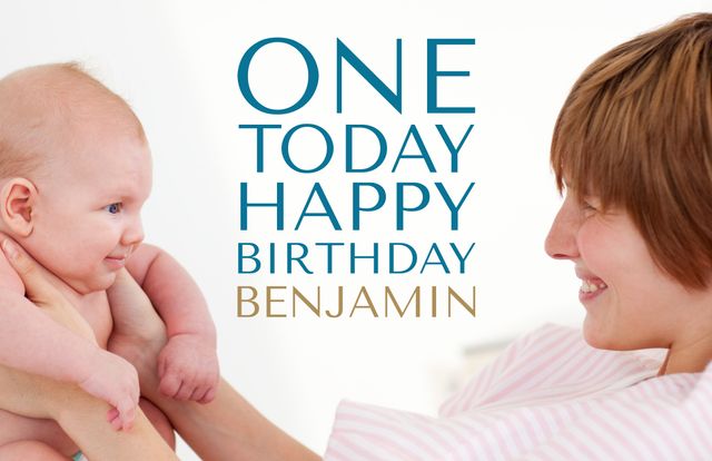 Perfect image for websites, blogs or social media celebrating baby's first birthday. Ideal for parenting articles, guides on birthday planning, and emotionally driven marketing.