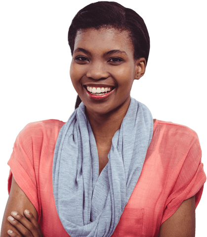 Happy African American Woman Smiling on Transparent Background - Download Free Stock Videos Pikwizard.com