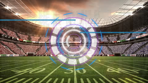 High-Tech Focus on Rugby Match at Vibrant Stadium