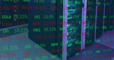Financial Data Visualization on Server Racks - Download Free Stock Images Pikwizard.com