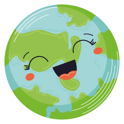 Smiling Globe with Rosy Cheeks on Transparent Background - Download Free Stock Videos Pikwizard.com