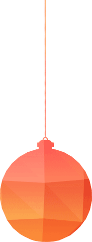 red geometric christmas ball on transparent background - Download Free Stock Videos Pikwizard.com