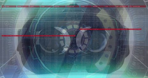 Futuristic Data Scanning and VR Technology Interface