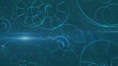 Complex Network of Connections and Data Nodes in Animated Graphic