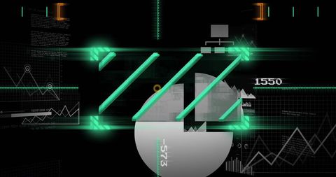 Abstract digital data processing conceptual art