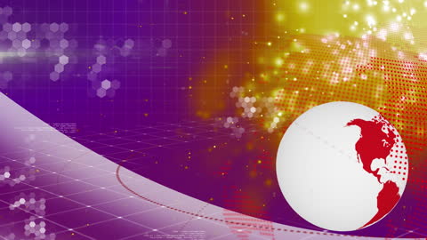 Digital Globe on Abstract Technology Background