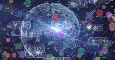 Global Data Network Connections and Digital Interface