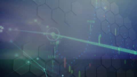 Digital Network and Data Visualization in Tech Concepts