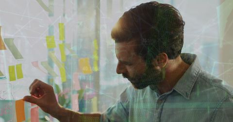 Entrepreneur Planning with Data Overlays and Transparent Screen