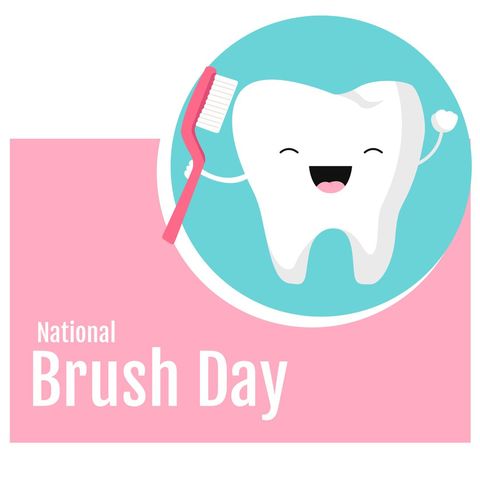 national brush day cute tooth character promoting oral hygiene - Download Free Stock Templates Pikwizard.com