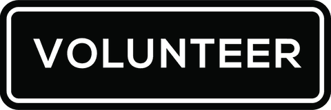 Digital volunteer badge on transparent background