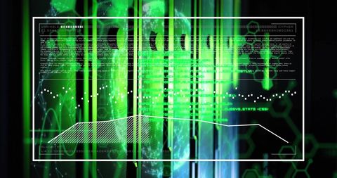 Futuristic Digital Data Processing with Server Overlay - Download Free Stock Images Pikwizard.com