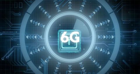 6G Digital Connection Art with Technology Grid Background - Download Free Stock Images Pikwizard.com