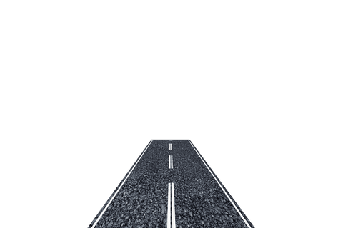 Transparent Background Road Vector Illustration