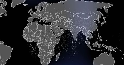 Digital DNA Data Processing Over Global Map - Download Free Stock Images Pikwizard.com