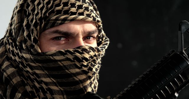 Close-up of Man Wearing Traditional Headscarf - Download Free Stock Images Pikwizard.com