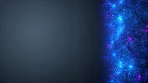 Futuristic Digital Network with Glowing Blue Filaments