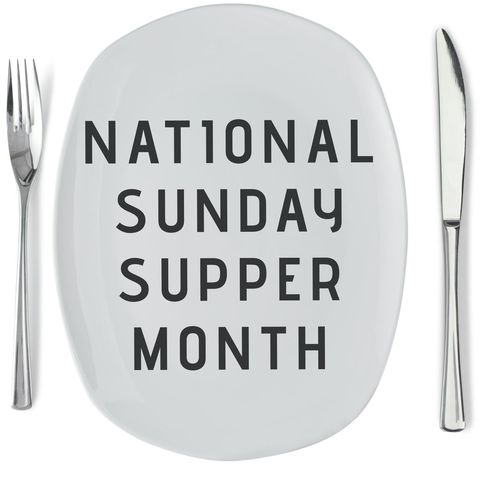 National Sunday Supper Month Celebration Concept - Download Free Stock Templates Pikwizard.com