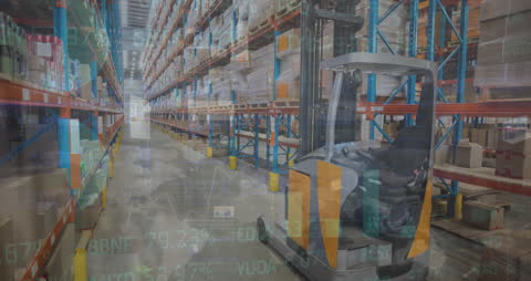 Digital Analytics Overlay on Warehouse Logistics Operation