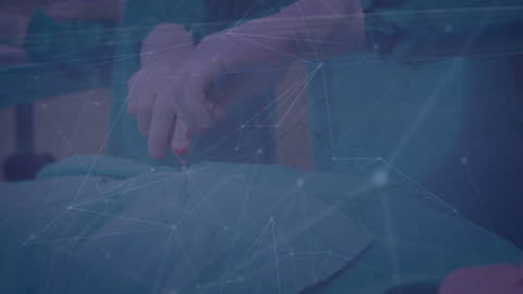 Technology and Global Ecommerce Concept with Network Connections