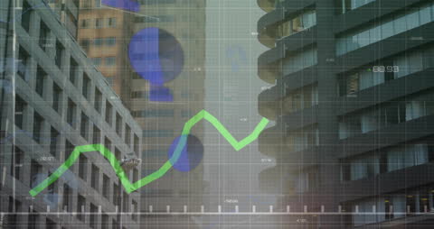 Dynamic Financial Data Overlay on City Buildings
