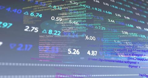 Dynamic Numeric Data and Code Floating in Futuristic Space