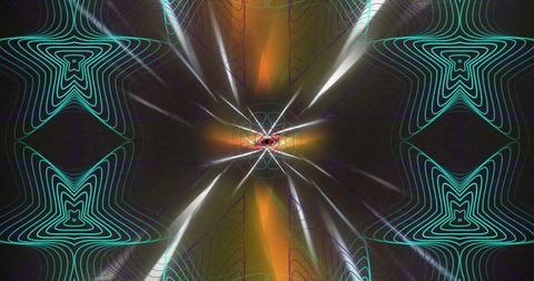 Futuristic Symmetrical Mandala with Multicolored Patterns - Download Free Stock Images Pikwizard.com