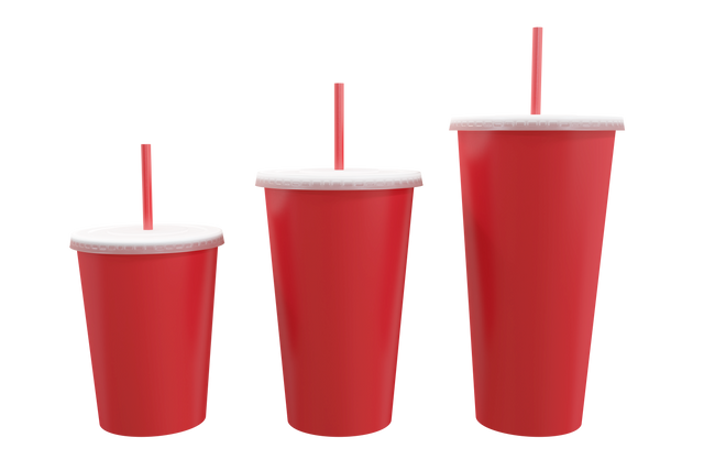 Red Cups with Straws on Transparent Background Isolated Illustration - Download Free Stock Videos Pikwizard.com