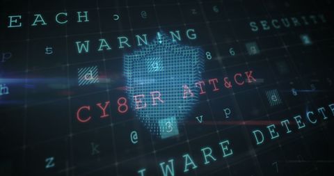 Digital Visualization of Cybersecurity Threat - Download Free Stock Images Pikwizard.com