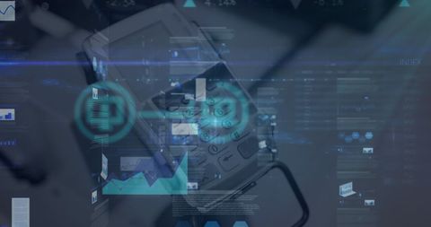 Digital Transactions and Data Analytics Overlay - Download Free Stock Images Pikwizard.com