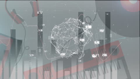 Futuristic Finance and Technology with Digital Connections